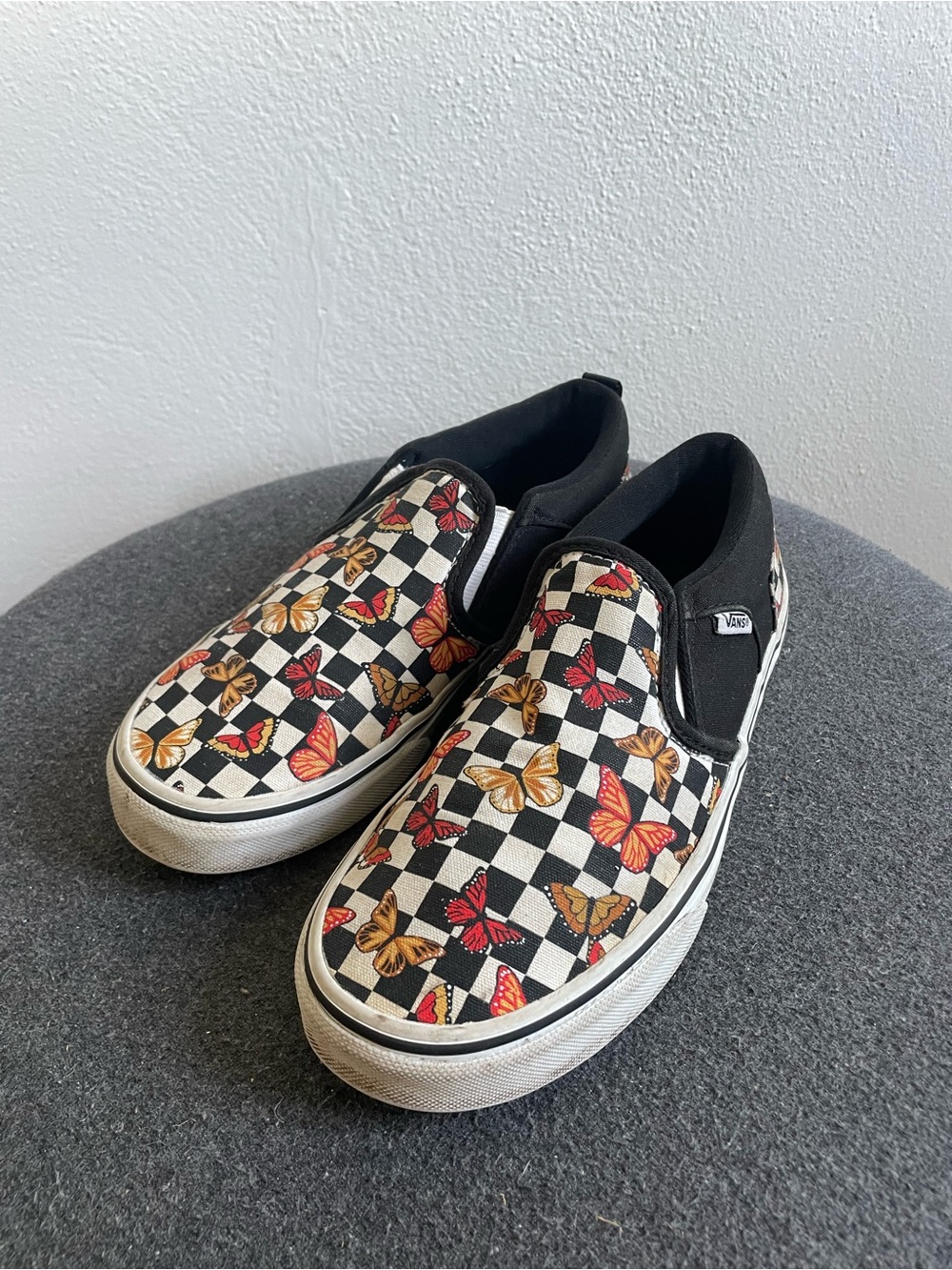 Vans® Asher Butterfly Girls' Slip-On Shoes